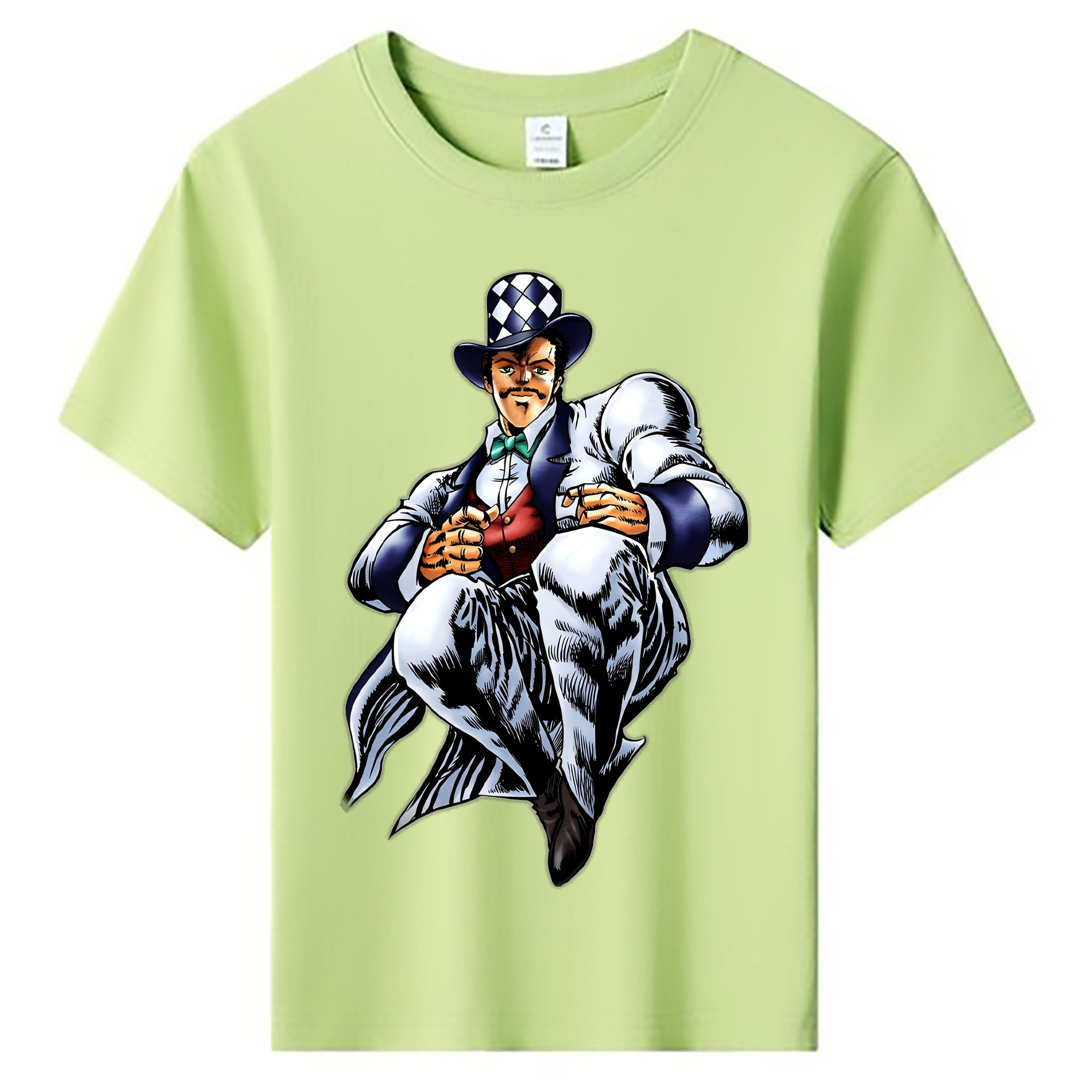 （画像用） ジョジョの奇妙な冒険 ウィル?アントニオ?ツェペリ JoJo's Bizarre Adventure Will Anthonio Zeppeli 綿100％キッズTシャツ（フロントプリント）